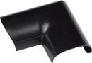 D-LINE FLDB3015B 1/2-ROUND CLIP-OVER DOOR TOP BEND, For 30 x 15mm trunking, black