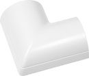 D-LINE FLFB5025W 1/2-ROUND CLIP-OVER FLAT BEND, For 50 x 25mm trunking, white