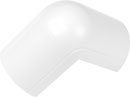 D-LINE FLEB5025W 1/2-ROUND CLIP-OVER EXTERNAL BEND, For 50 x 25mm trunking, white