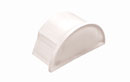 D-LINE EC5025W 1/2-ROUND SMOOTH-FIT END CAP, For 50 x 25mm trunking, white