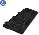 DEFENDER MIDI 5 2D R CABLE PROTECTOR Ramp, 1000 x 430mm, 6-degree incline, black