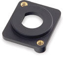 CANFORD BNC ADAPTER PLATE D-series, tapped mounting holes, black