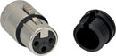CANFORD LOW PROFILE XLR 3-Pin female cable connector