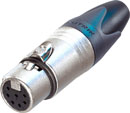 NEUTRIK NC7FXX XLR Female cable connector, nickel shell, silver-plated contacts