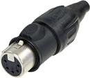 NEUTRIK NC5FX-TOP XLR Female cable connector, gold-plated contacts, true outdoor protection