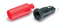 FUSEHOLDER 20mm insulating cover, red