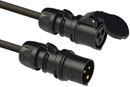 CANFORD HEAVY DUTY AC MAINS CORDSET 32A PCE Midnight 023-6X - PCE Midnight 223-6X, 15m, black