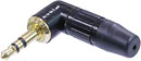 NEUTRIK NTP3RC-B 3.5mm 3-pole right-angled plug, black