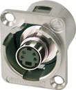 SWITCHCRAFT EHSVHS2 S-VHS socket, female-female feedthrough, nickel