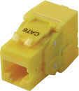 TUK KEYSTONE RJ45 IDC SOCKET Cat6 tool-less, yellow