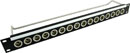 CANFORD XLR TERMINATION PANEL 1U 1x16 Neutrik XLRM, black