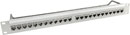 CANFORD CAT6 RJ45 PRO PATCH PANEL 1U 1x24 FEEDTHROUGH, screened, grey