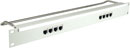 CANFORD CAT5E RJ45 PRO PATCH PANEL 1U 1x8 FEEDTHROUGH, screened, grey