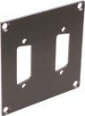 CANFORD UNIVERSAL MODULAR CONNECTION PLATE 2x D-sub15, dark grey