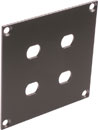 CANFORD UNIVERSAL MODULAR CONNECTION PLATE 4x ST fibre couplers, dark grey