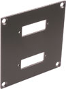 CANFORD UNIVERSAL MODULAR CONNECTION PLATE 2x SC fibre couplers, dark grey