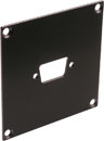 CANFORD UNIVERSAL MODULAR CONNECTION PLATE 1x D-sub9 / HDD15 / HDMI, black