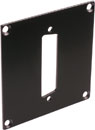 CANFORD UNIVERSAL MODULAR CONNECTION PLATE 1x D-sub25, black