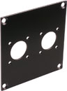 CANFORD UNIVERSAL MODULAR CONNECTION PLATE 2x N type, black