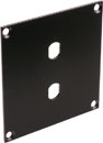 CANFORD UNIVERSAL MODULAR CONNECTION PLATE 2x ST fibre couplers, black