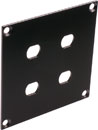 CANFORD UNIVERSAL MODULAR CONNECTION PLATE 4x ST fibre couplers, black