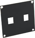 CANFORD UNIVERSAL MODULAR CONNECTION PLATE 2x LC fibre couplers, black