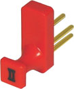 GHIELMETTI 673.910.302.12 GVS 322d NORMALLING/LOCKING PLUG 2-pole red