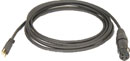 GHIELMETTI 673.910.301.00 GXK 313/120 PATCHCABLE 3-pole to XLR 3-pin female, 1200mm, black