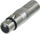 ADAPTER 3MX-5FX 3-pin XLR male - 5-pin XLR female for DMX applications