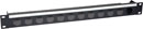 CANFORD OPTICALCON PANEL Flat 1U, 12x D-Series cutout, black