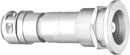 LEMO 3T TRIAX 13.2 (Belden 9192-9232) Panel socket, nut fixing with cable clamp (PSA.3T.675.CTLY13S)