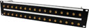 CANFORD BNC TERMINATION PANEL 2U, 2x16, 12G 4K, black, gold