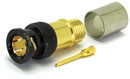COAX CONNS 10-005-W126-FS BNC 12G UHD Male cable, crimp, 75 ohm, black, SDV-F-UHD