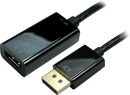 ADAPTER Displayport male - HDMI female, 15cm