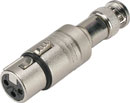 ADAPTER 3FX-BNCM 3-pin XLR female - BNC male