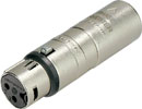 ADAPTER 3FX-3MX 3-pin XLR female - 3-pin XLR male, phase reversed