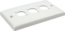CANFORD PN3 CONNECTOR PLATE 2-gang, 3 mounting holes, plastic, convex