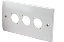 CANFORD P3 CONNECTOR PLATE 2-gang, 3 mounting holes, plastic