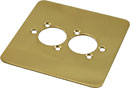 CANFORD F2PB CONNECTOR PLATE 1-gang, 2 mounting holes, polished brass