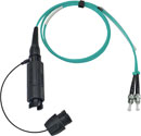 CANFORD FIBRECO HMA Junior cable connector, 2-channel, MM, with ST fibre terminated tails,500mm