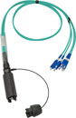CANFORD FIBRECO HMA Junior cable connector, 4-channel, MM, with SC fibre terminated tails,500mm