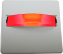 CANFORD LED SIGNAL LIGHT White plate, red LED