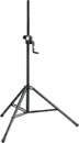 K&M 213 LOUDSPEAKER STAND Floor, folding legs, up to 50kg, 1385-2180mm, hand crank, black
