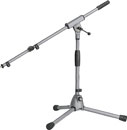 K&M 25900 LOW LEVEL BOOM STAND Folding legs, 425-645mm, two-piece 470-770mm boom, grey