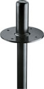 K&M 19665 FLANGE ADAPTER 25mm diameter stems, depth 78mm, flange diameter 105mm, black