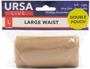 URSA LIVE STRAP Double pouch, large, beige