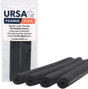 URSA FOAMIE FLEX ANTENNA SAVER 13cm, 4mm internal diameter, black (pack of 4)