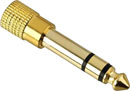 BEYERDYNAMIC 937681 HEADPHONE ADAPTER PLUG 3.5mm to 6.35mm jack, M5 threaded, gold