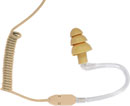 VOICE TECHNOLOGIES VT600C/H EARPHONE Coiled cable, beige