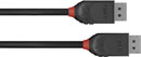 LINDY 36491 BLACK LINE DisplayPort 1.2 cable, 1m
